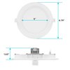 Luxrite 6 Inch Ultra Thin LED Recessed Downlights 5 CCT Selectable 2700K-5000K 14W 1150LM Dimmable 12-Pack LR23732-12PK